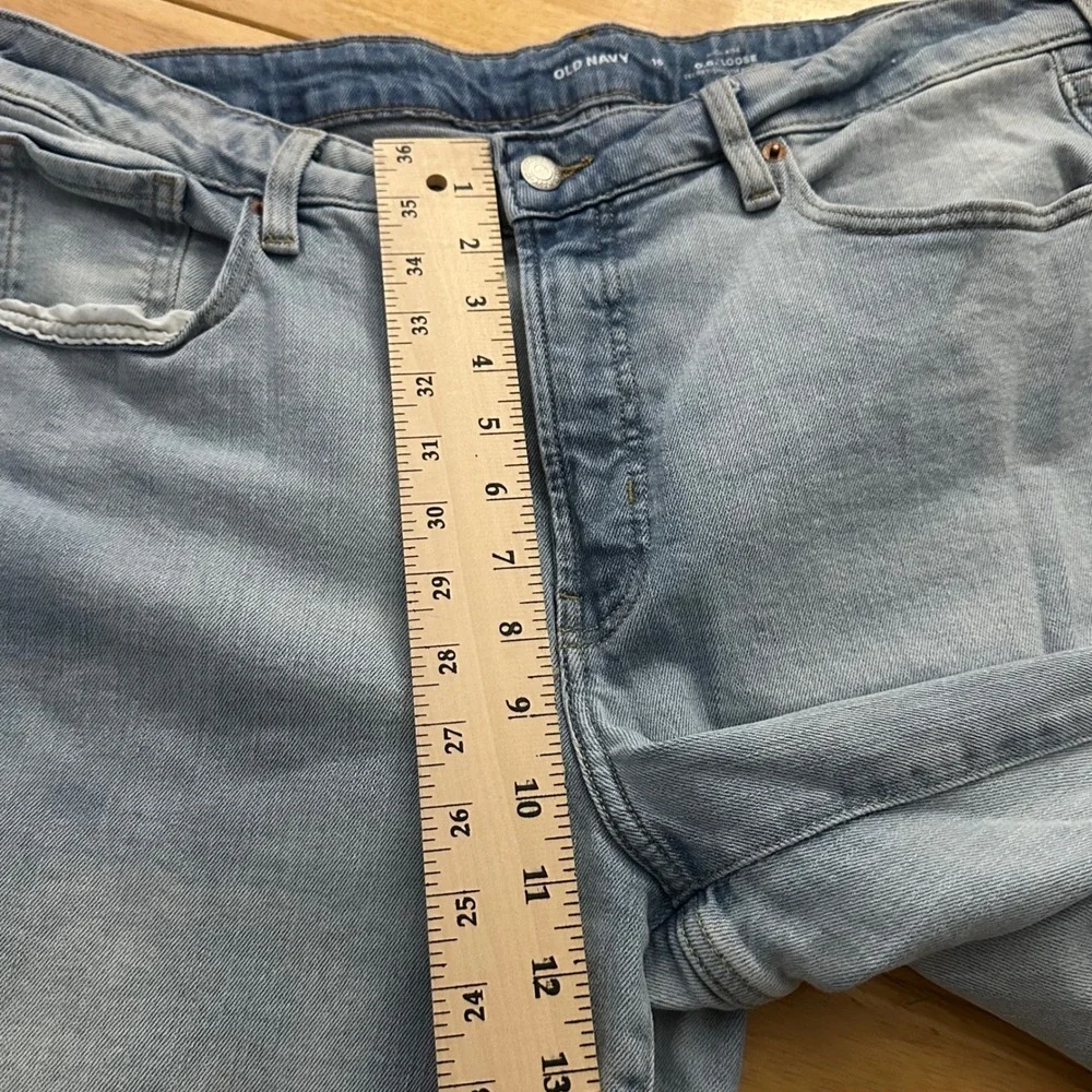 Old Navy High Rise‎ O.G. Loose Light Wash Denim Jeans Women Size 16